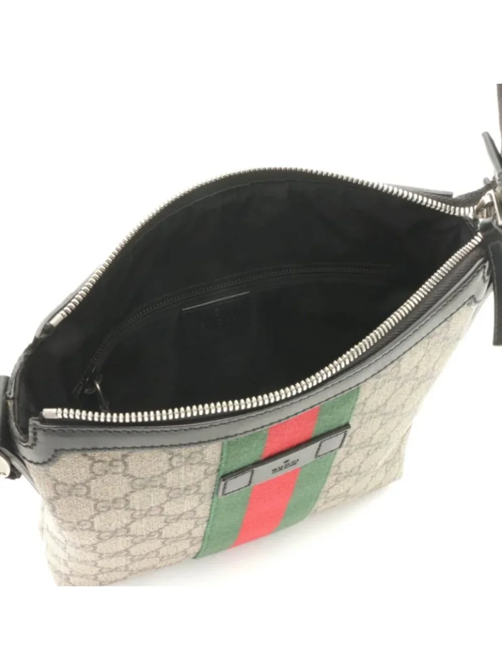 Gucci Sherry Line GG Supreme Shoulder Bag Beige Brown